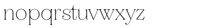 Elanor Thin Font LOWERCASE