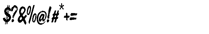 Elanova Brush Font OTHER CHARS