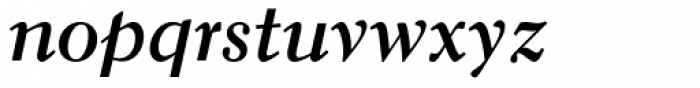 Elante Bold Italic Font LOWERCASE
