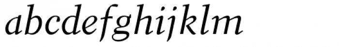 Elante Italic Font LOWERCASE