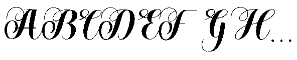 Elarine Font UPPERCASE