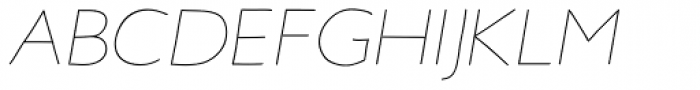 Elastica Italic Light Font UPPERCASE