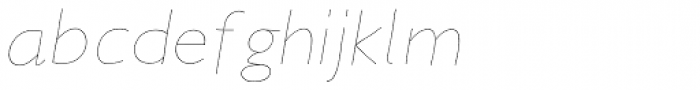Elastica Italic Thin Font LOWERCASE