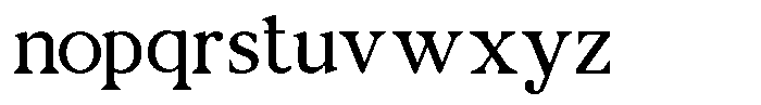 Elcherin Font LOWERCASE