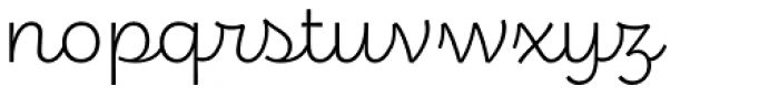 Eldwin Script Thin Font LOWERCASE
