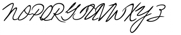 Eleanor Handwriting Font UPPERCASE