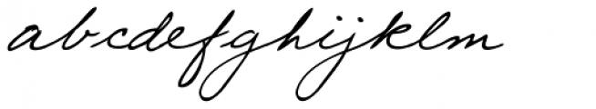 Eleanor Handwriting Font LOWERCASE