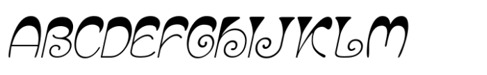 Eleckatrical Banana JNL Oblique Font UPPERCASE