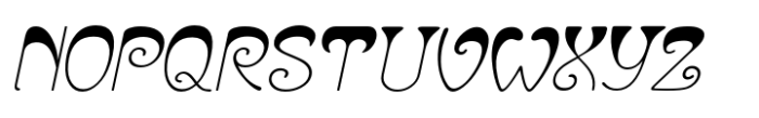 Eleckatrical Banana JNL Oblique Font UPPERCASE