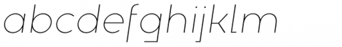 Electronica Light Italic Font LOWERCASE
