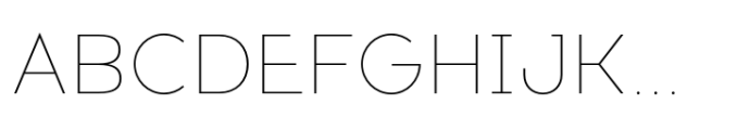 Electronica Light Font UPPERCASE