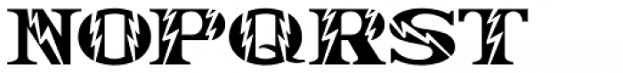 Electrostatic JNL Font LOWERCASE