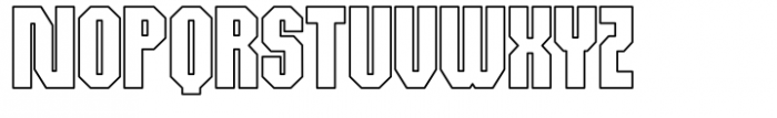 Electroz Outline Font LOWERCASE