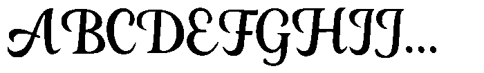 Elegancy script Elegancy slant Slant Font UPPERCASE