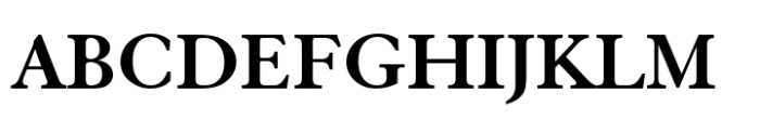Elegant Garamond Std Bold Font UPPERCASE