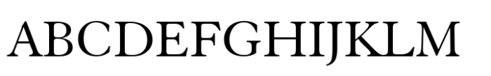 Elegant Garamond Std Roman Font UPPERCASE