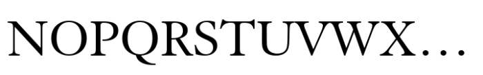 Elegant Garamond Std Roman Font UPPERCASE