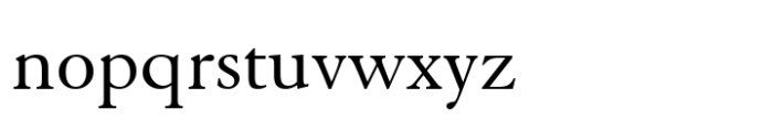 Elegant Garamond Std Roman Font LOWERCASE