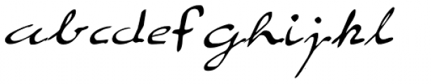 Elegant Hand Script Font LOWERCASE