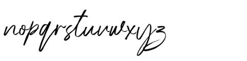 Elegant Season Clean Script Font LOWERCASE