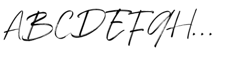 Elegant Season Rought Script Font UPPERCASE