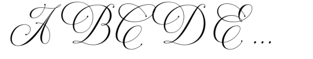 Elegantia Pro Font UPPERCASE