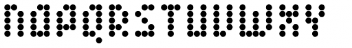 Element 15 Dots Font UPPERCASE