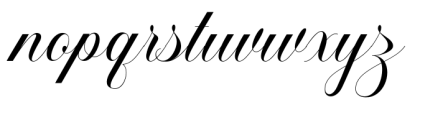 Elemental Calligraphy Font LOWERCASE