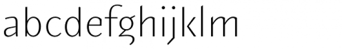 Elemental Sans Pro ExtraLight Font LOWERCASE