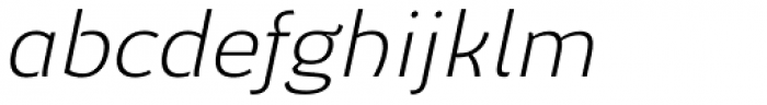 Elen Sans Light Italic Font LOWERCASE