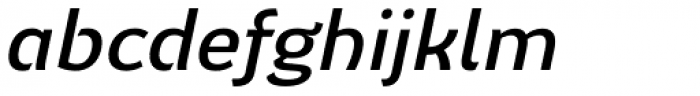 Elen Sans Medium Italic Font LOWERCASE