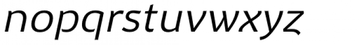 Elen Sans Semi Light Italic Font LOWERCASE