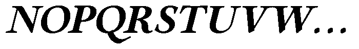 Eleni Pro Display Bold Italic Font UPPERCASE