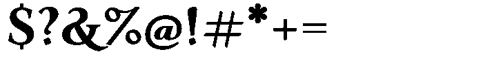 Eleni Pro Display Bold Font OTHER CHARS