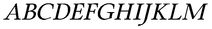 Eleni Pro Display Italic Font UPPERCASE