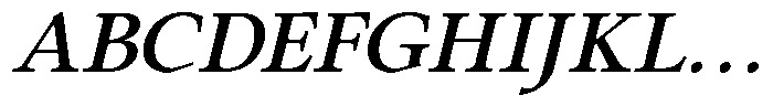 Eleni Pro Display Medium Italic Font UPPERCASE