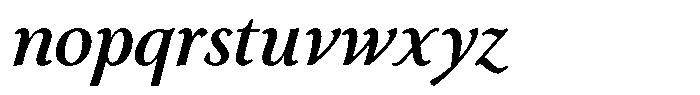 Eleni Pro Display Medium Italic Font LOWERCASE