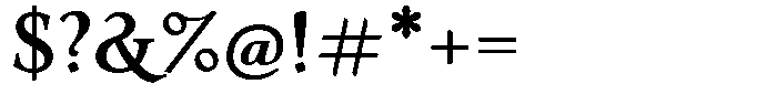 Eleni Pro Display Medium Font OTHER CHARS