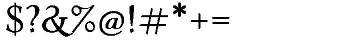 Eleni Pro Display Font OTHER CHARS