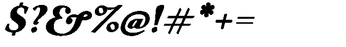 Eleni Pro Text Black Italic Font OTHER CHARS