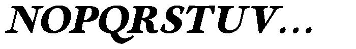Eleni Pro Text Black Italic Font UPPERCASE