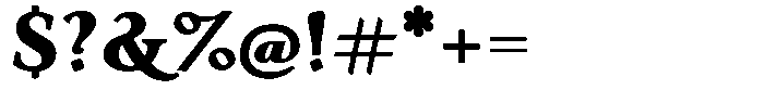 Eleni Pro Text Black Font OTHER CHARS