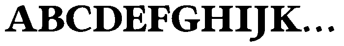 Eleni Pro Text Black Font UPPERCASE