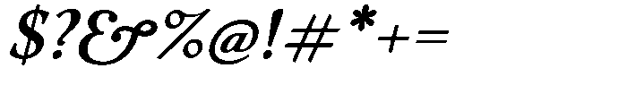 Eleni Pro Text Medium Italic Font OTHER CHARS