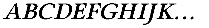 Eleni Pro Text Medium Italic Font UPPERCASE