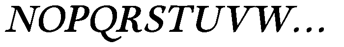 Eleni Pro Text Medium Italic Font UPPERCASE