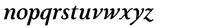 Eleni Pro Text Medium Italic Font LOWERCASE