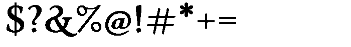 Eleni Pro Text Medium Font OTHER CHARS