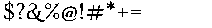 Eleni Pro Text Font OTHER CHARS