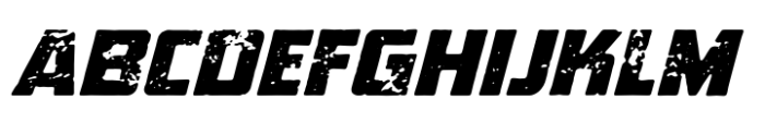 Elephantmen Aged Heavy Italic Font UPPERCASE
